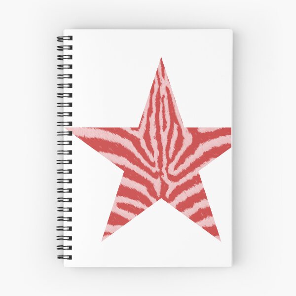 Item preview, red zebra print star designed and sold by spdln.