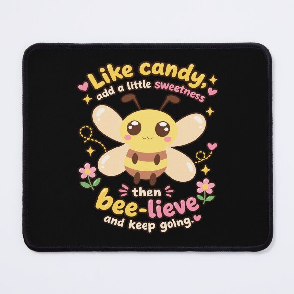 Item preview, Cute Bee Motivational Quote Bee-lieve and Keep Going Sweet Kawaii Design designed and sold by MathuraPresent.
