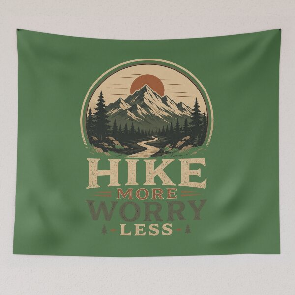 Item preview, Hike More Worry Less Gifts Shirt for Nature Lover designed and sold by MalwasBasket.