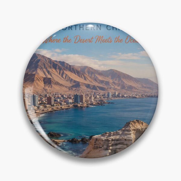 Item preview, Antofagasta Chile Travel Poster – Northern Chile Coast & Desert designed and sold by ElartedeNoel.