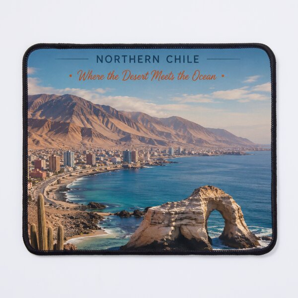 Item preview, Antofagasta Chile Travel Poster – Northern Chile Coast & Desert designed and sold by ElartedeNoel.