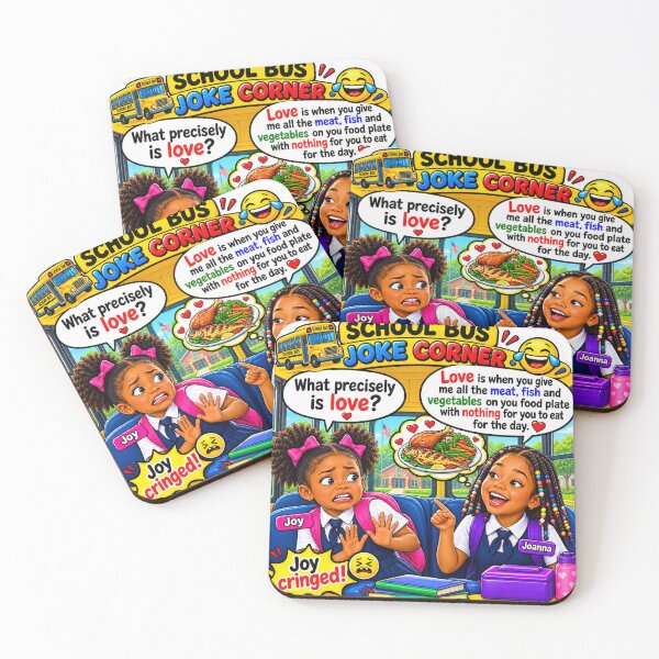 Item preview, What Precisely Is Love? School Bus Joke Corner  designed and sold by New Wave Artworks & Odds &Ends.