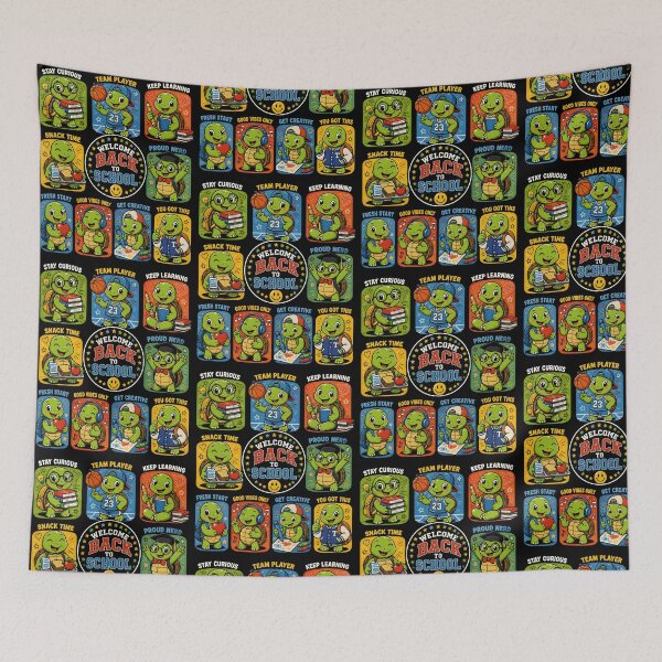 Item preview, Welcome Back To School Cute Turtle Mascot Retro Grid designed and sold by metalsnak.