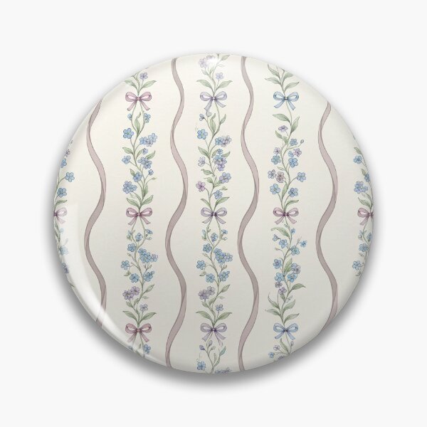 Item preview, Vintage Floral Vines and Bows Pattern designed and sold by ITCHAWAWAA.
