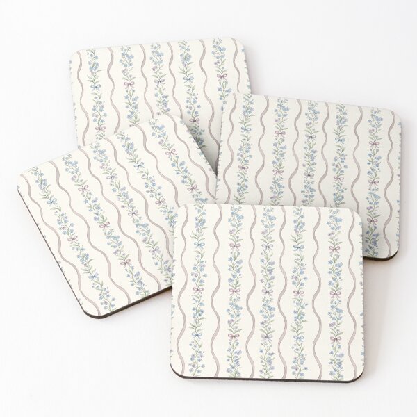 Item preview, Vintage Floral Vines and Bows Pattern designed and sold by ITCHAWAWAA.