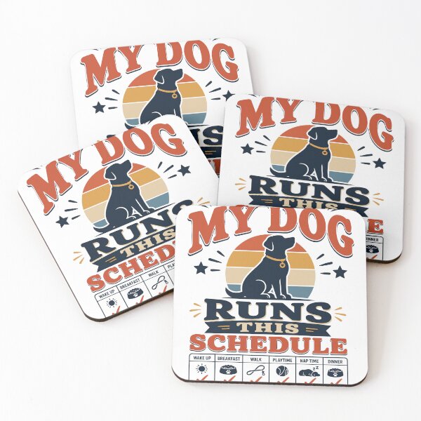 Item preview, My Dog Runs This Schedule Funny Dog Lover Shirt designed and sold by The Vault Shop.
