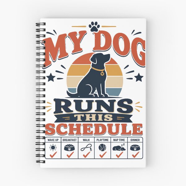 Item preview, My Dog Runs This Schedule Funny Dog Lover Shirt designed and sold by The Vault Shop.