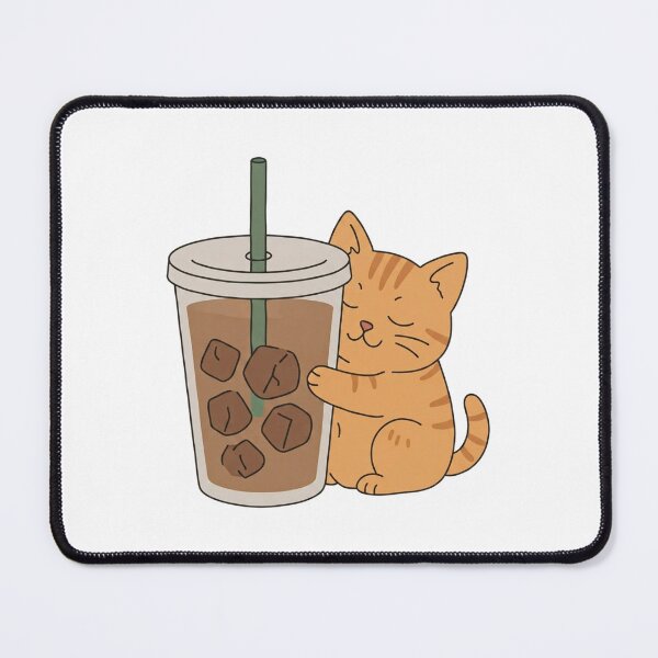 Item preview, Cute Cat Hugging Iced Coffee Cup designed and sold by wingoo22.