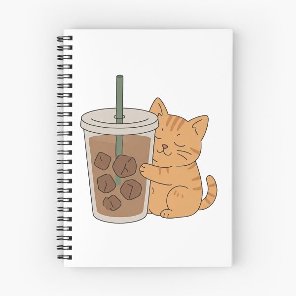 Item preview, Cute Cat Hugging Iced Coffee Cup designed and sold by wingoo22.
