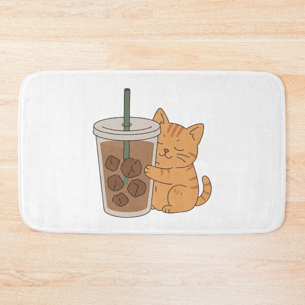 Item preview, Cute Cat Hugging Iced Coffee Cup designed and sold by wingoo22.