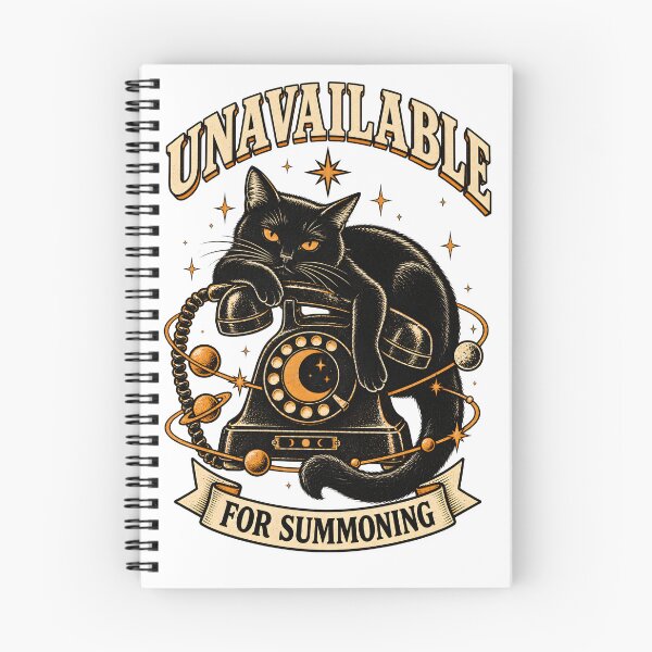 Item preview, Unavailable for Summoning - Black Cat Occult Phone Humor designed and sold by moderntshirt1.