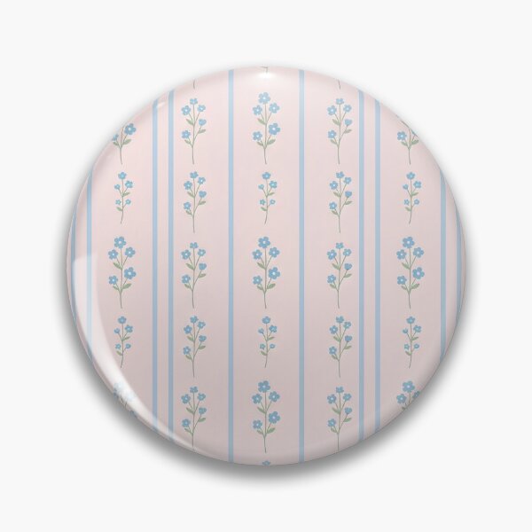 Item preview, Blue Floral and Stripe Pattern pink designed and sold by ITCHAWAWAA.