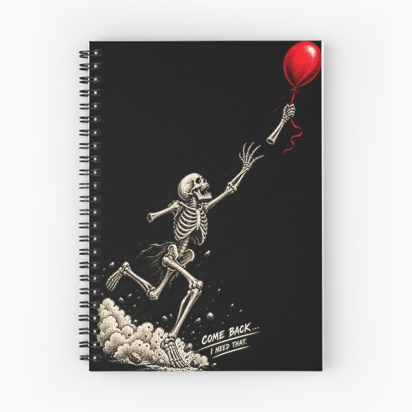 Item preview, Funny Well that Went Well Skeleton Lost Balloon Halloween designed and sold by will freed18.