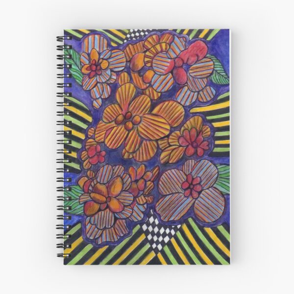 Item preview, 1145 - STRIPED FLOWERS - DAVE EDWARDS - MIXED MEDIA - 2026 designed and sold by BLYTHART.