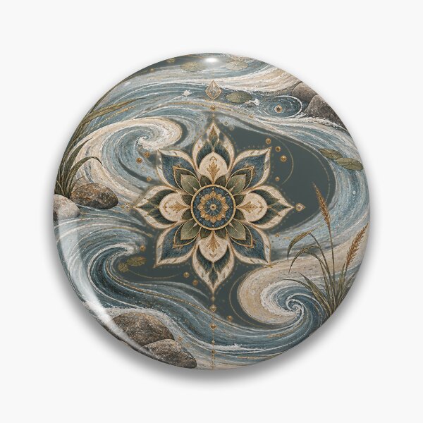 Item preview, Current Rosette River Nature Mandala Art designed and sold by StoneOak.