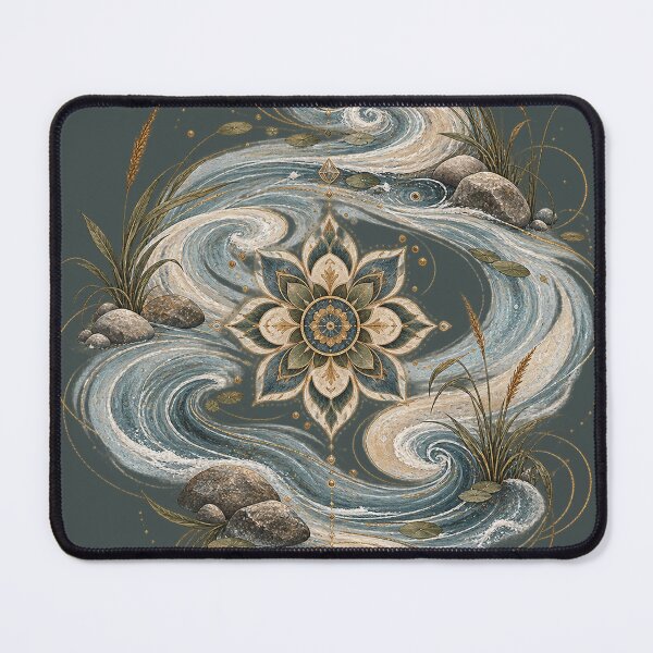 Item preview, Current Rosette River Nature Mandala Art designed and sold by StoneOak.