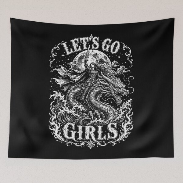 Item preview, Let’s Go Girls Dragon Rider – Fantasy Warrior Woman designed and sold by will freed18.