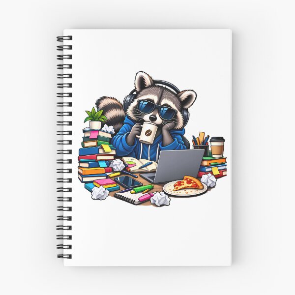 Item preview, Chill Raccoon Study Grind Coffee designed and sold by Novabrume.