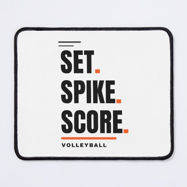 Item preview, Set Spike Score Volleyball Typography Design designed and sold by StreetNovaInk.