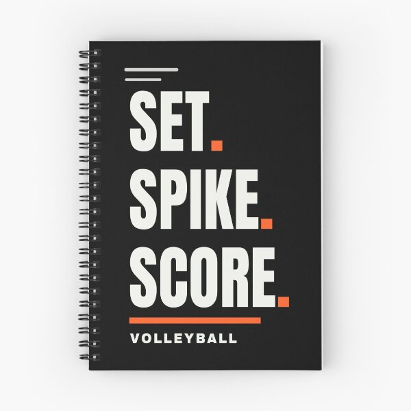 Item preview, Set Spike Score Volleyball Typography Design designed and sold by StreetNovaInk.