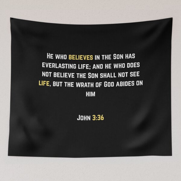 Item preview, He Who Believes John 3 36 designed and sold by Drami21.