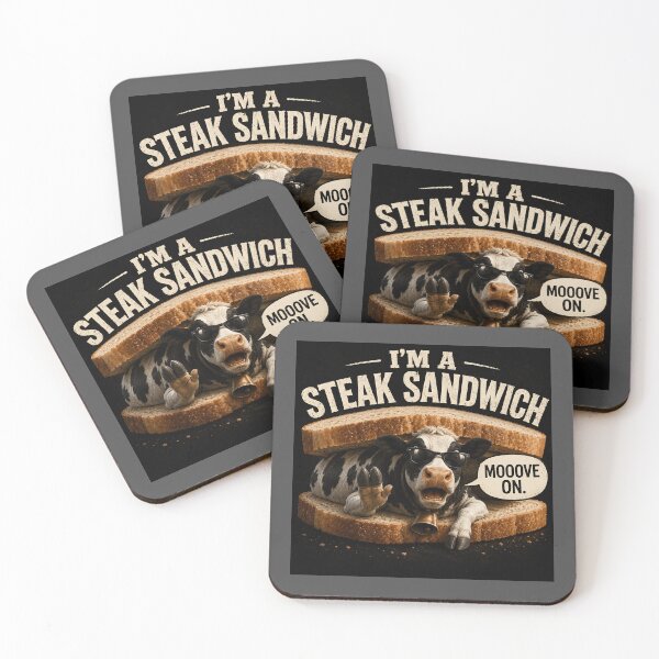 Item preview, Steak Sandwich – Mooove On! designed and sold by Hornace88studio.