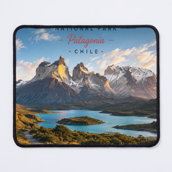 Item preview, Torres del Paine Chile Travel Poster – Patagonia National Park designed and sold by ElartedeNoel.