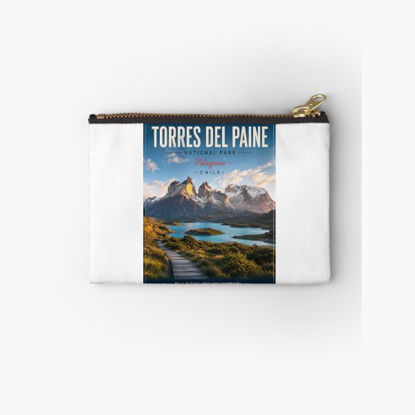 Item preview, Torres del Paine Chile Travel Poster – Patagonia National Park designed and sold by ElartedeNoel.