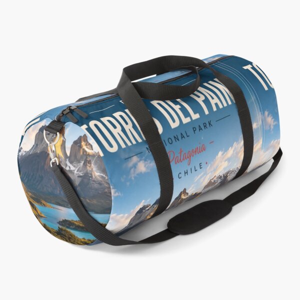 Item preview, Torres del Paine Chile Travel Poster – Patagonia National Park designed and sold by ElartedeNoel.