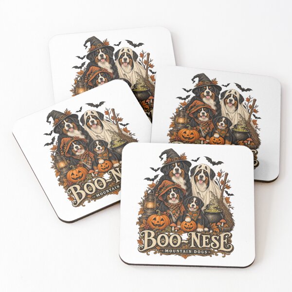 Item preview, Boo-Nese Mountain Dogs Halloween Pumpkin Witch Spooky Dog  designed and sold by will freed18.