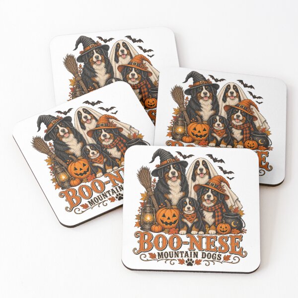 Item preview, Boo-Nese Mountain Dogs Halloween Pumpkin Witch Spooky Dog  designed and sold by will freed18.