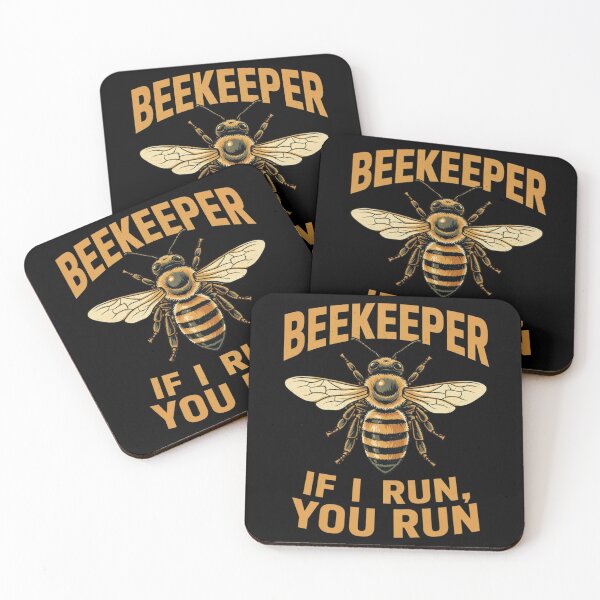 Item preview, Beekeeper If I Run You Run T-Shirt - Funny Bee Keeper Shirt - Beekeeping Men Vintage Bee Keeper Outfit designed and sold by Dabbing Turtle Designs.