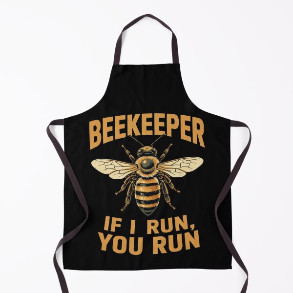 Item preview, Beekeeper If I Run You Run T-Shirt - Funny Bee Keeper Shirt - Beekeeping Men Vintage Bee Keeper Outfit designed and sold by Dabbing Turtle Designs.