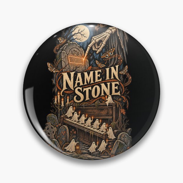 Item preview, Name In Stone - Dead Man's Bones designed and sold by hesjustken.