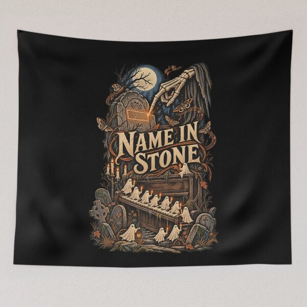 Item preview, Name In Stone - Dead Man's Bones designed and sold by hesjustken.