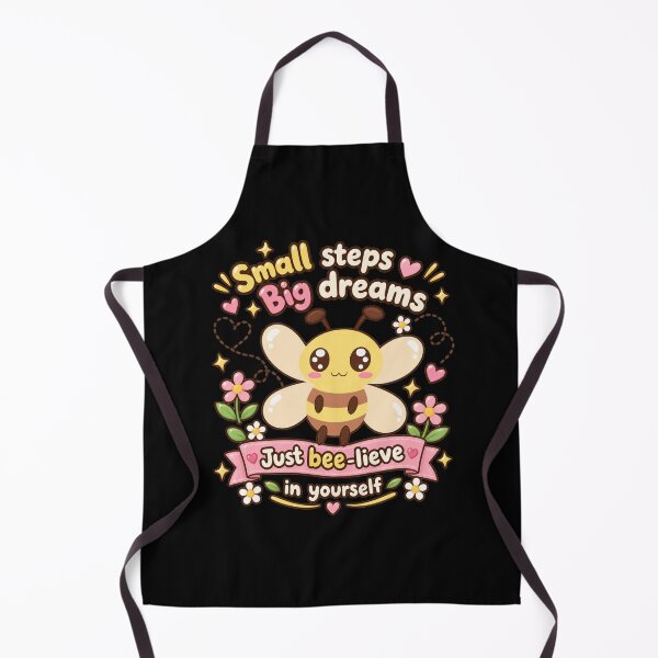 Item preview, Cute Bee Believe in Yourself – Small Steps Big Dreams Kawaii Motivational Design designed and sold by MathuraPresent.