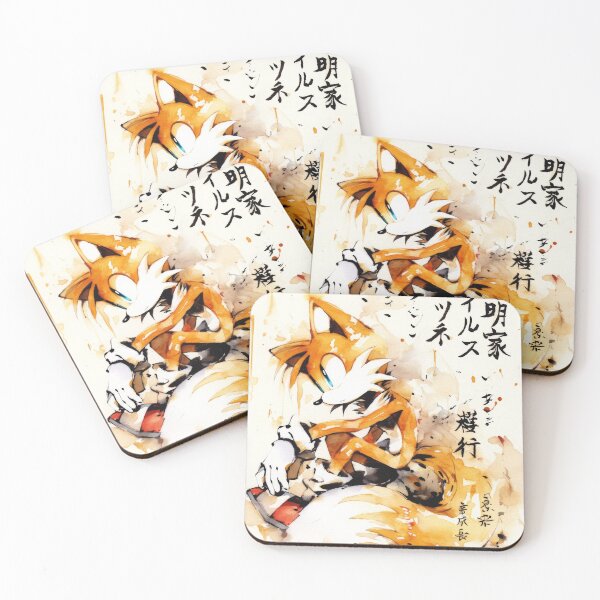 Item preview, Tails Fox Sumi-e designed and sold by AnimeArsenalPrints.