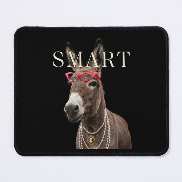 Item preview, Smart Donkey With Glasses Funny Meme Smart Donkey Ass designed and sold by Dabbing Turtle Designs.