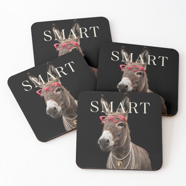 Item preview, Smart Donkey With Glasses Funny Meme Smart Donkey Ass designed and sold by Dabbing Turtle Designs.