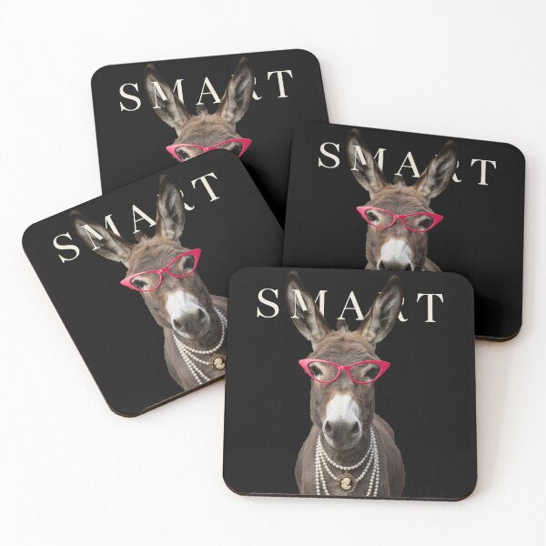 Item preview, Smart Donkey With Glasses Funny Meme Smart Donkey Ass designed and sold by Dabbing Turtle Designs.