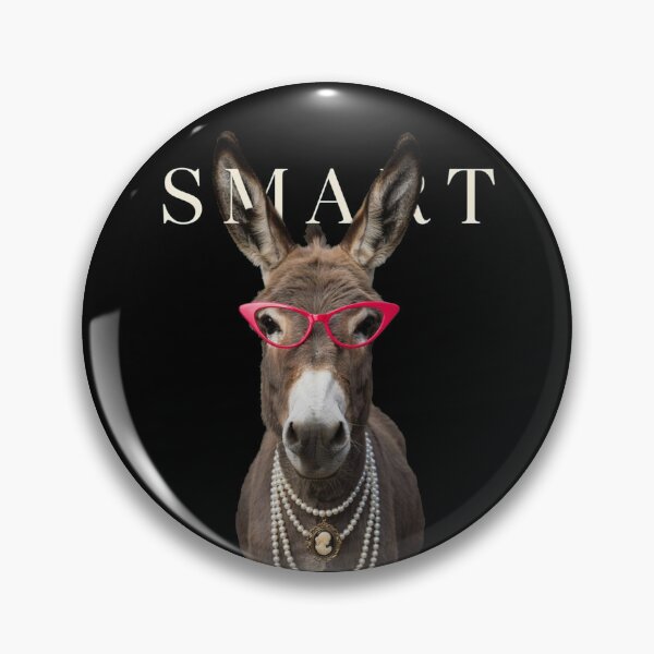 Item preview, Smart Donkey With Glasses Funny Meme Smart Donkey Ass designed and sold by Dabbing Turtle Designs.