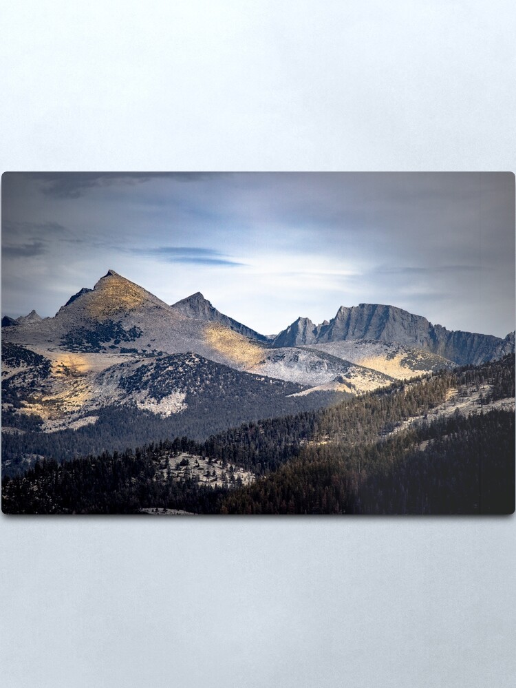 Alternate view of Golden Shadows Yosemite Metal Print