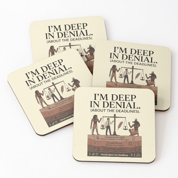 Item preview, Deep in Denial Deadlines Archaeology Scarf designed and sold by EIPTOW.