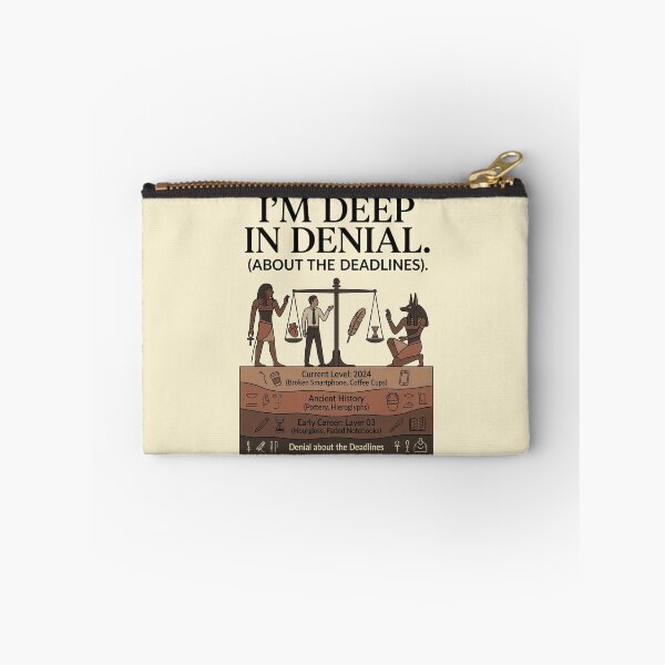 Item preview, Deep in Denial Deadlines Archaeology Scarf designed and sold by EIPTOW.