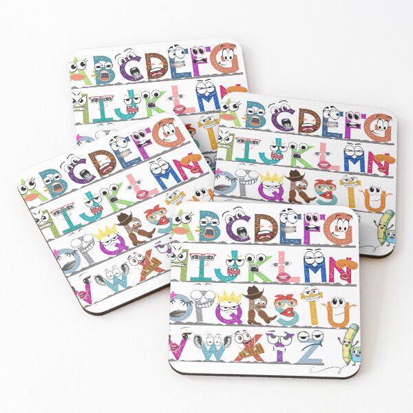Item preview, Funny Cartoon Alphabet Characters Wacky ABC Typography designed and sold by pulse_retail.
