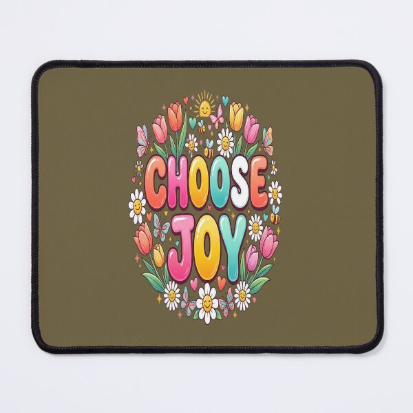 Item preview, Choose Joy Floral Motivational Quote | Positive Mindset & Self Care designed and sold by Soft Strength Studio.