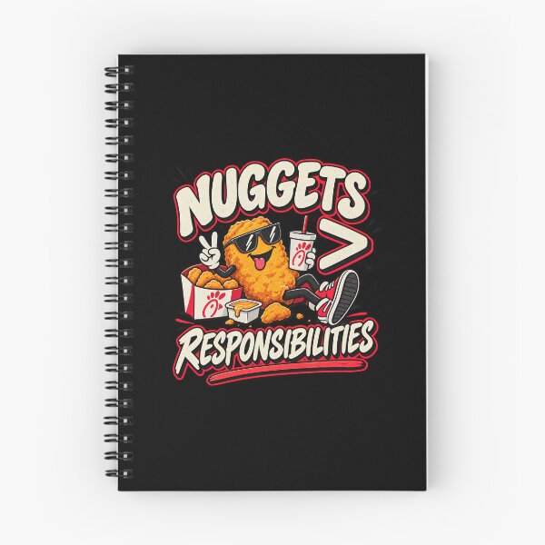 Item preview, Nuggets > Responsibilities Funny Chicken Nugget - Retro Food Lover  designed and sold by Pastexchange.