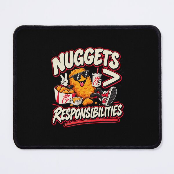 Item preview, Nuggets > Responsibilities Funny Chicken Nugget - Retro Food Lover designed and sold by Pastexchange.