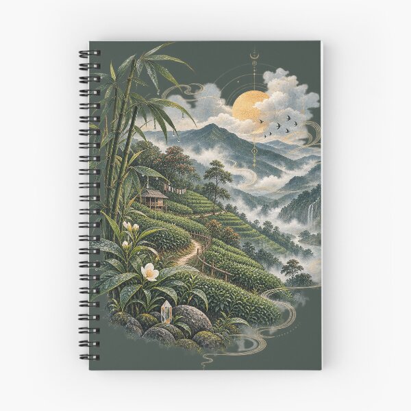 Item preview, Hill Quiet Misty Mountain Landscape Art designed and sold by StoneOak.