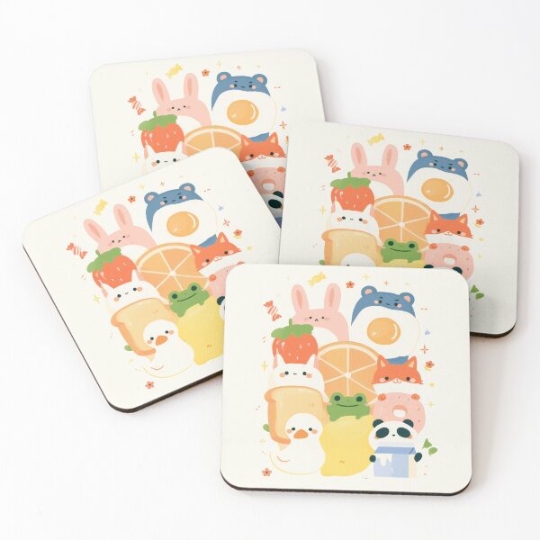 Item preview, Cute Kawaii Animals With Food designed and sold by BingYü · ✦.